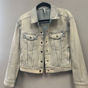 Athleta Light Wash Blue Denim Jacket